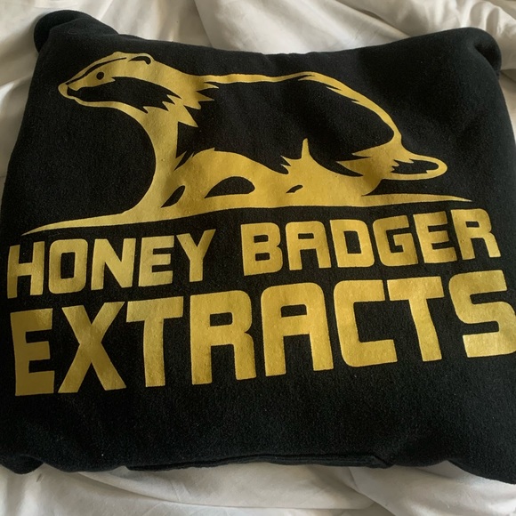 Black Honey badger extracts hoodie. Size S - Picture 1 of 2